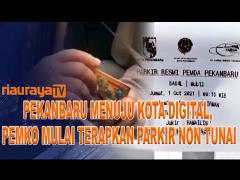 PEMBAYARAN PARKIR NON TUNAI RESMI DILAKUKAN DI BEBERAPA TITIK KOTA PEKANBARU